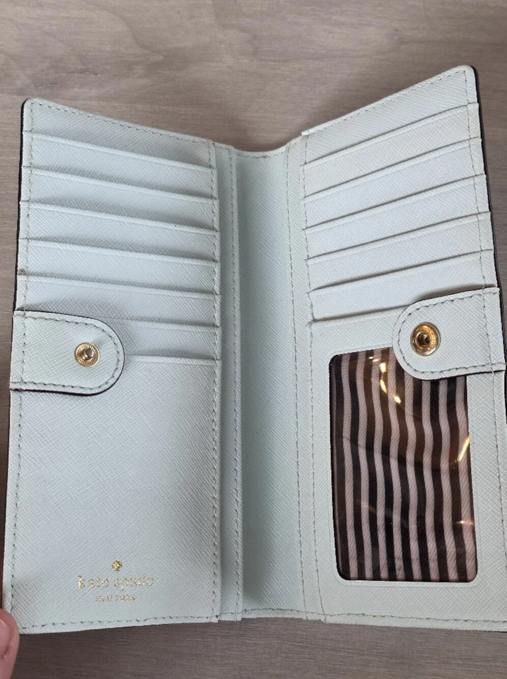 kate spade New York Light Blue Zip Wallet
